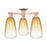 Innovations Brookhaven Almond 3Lt 24" Semi-Flush, CP/AM - 716-3F-AC-G480-6AM