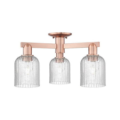 Innovations Bridal Veil 3Lt 23" Semi-Flush, Copper/Seed - 716-3F-AC-G559-5SDY