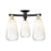Innovations Brookhaven Almond 3Lt 24" Semi-Flush, BKS/OP - 716-3F-BAB-G480-6OP