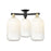 Innovations Brookhaven Cloche 3Lt 25" Semi-Flush, BKS/OP - 716-3F-BAB-G482-7OP