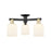 Innovations Bridal Veil 3Lt 23" Semi-Flush, BKS/GW - 716-3F-BAB-G559-5GWH