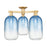 Innovations Brookhaven Cloche 3Lt 25" Semi-Flush, BB/SB - 716-3F-BB-G482-7SB