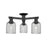 Innovations Bridal Veil 3Lt 23" Semi-Flush, Black/Smoke - 716-3F-BK-G559-5SM