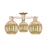 Innovations Preston 3Lt 25" Globe Semi-Flush, CBZ/Mercury - 716-3F-CB-G458-7ME