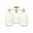 Innovations Brookhaven Cloche 3Lt 25" Semi-Flush, CBZ/Opal - 716-3F-CB-G482-7OP