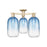 Innovations Brookhaven Cloche 3Lt 25" Semi-Flush, CBZ/Clear - 716-3F-CB-G482-7SB