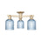 Innovations Bridal Veil 3Lt 23" Semi-Flush, CBZ/Blue - 716-3F-CB-G559-5BL