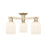 Innovations Bridal Veil 3Lt 23" Semi-Flush, CBZ/GW - 716-3F-CB-G559-5GWH