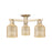 Innovations Bridal Veil 3Lt 23" Semi-Flush, CBZ/Mercury - 716-3F-CB-G559-5ME