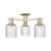 Innovations Bridal Veil 3Lt 23" Semi-Flush, CBZ/Seed - 716-3F-CB-G559-5SDY