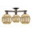Innovations Preston 3Lt 25" Globe Semi-Flush, Bronze/MC - 716-3F-OB-G458-7ME