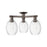 Innovations Preston 3Lt 24" Bulb Semi-Flush, OB/Clear - 716-3F-OB-G459-6CL
