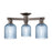 Innovations Bridal Veil 3Lt 23" Semi-Flush, OB/Blue - 716-3F-OB-G559-5BL