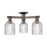 Innovations Bridal Veil 3Lt 23" Semi-Flush, OB/Clear - 716-3F-OB-G559-5CL