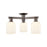Innovations Bridal Veil 3Lt 23" Semi-Flush, OB/Gloss White - 716-3F-OB-G559-5GWH