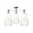 Innovations Brookhaven Almond 3Lt 24" Semi-Flush, CH/OP - 716-3F-PC-G480-6OP