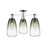Innovations Brookhaven Almond 3Lt 24" Semi-Flush, CH/SL - 716-3F-PC-G480-6SL
