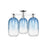 Innovations Brookhaven Cloche 3Lt 25" Semi-Flush, Chrome/SB - 716-3F-PC-G482-7SB