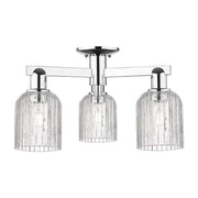 Innovations Bridal Veil 3Lt 23" Semi-Flush, Chrome/Clear - 716-3F-PC-G559-5CL