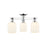Innovations Bridal Veil 3Lt 23" Semi-Flush, CH/GW - 716-3F-PC-G559-5GWH