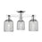 Innovations Bridal Veil 3Lt 23" Semi-Flush, Chrome/Smoke - 716-3F-PC-G559-5SM