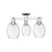 Innovations Preston 3Lt 24" Bulb Semi-Flush, PN/Clear - 716-3F-PN-G459-6CL