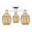 Innovations Preston 3Lt 24" Bulb Semi-Flush, PN/Mercury - 716-3F-PN-G459-6ME