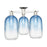 Innovations Brookhaven Cloche 3Lt 25" Semi-Flush, PN/SB - 716-3F-PN-G482-7SB
