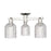 Innovations Bridal Veil 3Lt 23" Semi-Flush, PN/Clear - 716-3F-PN-G559-5CL