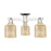Innovations Bridal Veil 3Lt 23" Semi-Flush, PN/Mercury - 716-3F-PN-G559-5ME