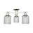 Innovations Bridal Veil 3Lt 23" Semi-Flush, PN/Smoke - 716-3F-PN-G559-5SM