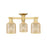 Innovations Bridal Veil 3Lt 23" Semi-Flush, Gold/Mercury - 716-3F-SG-G559-5ME