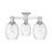 Innovations Preston 3Lt 24" Bulb Semi-Flush, SN/Clear - 716-3F-SN-G459-6CL