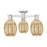 Innovations Preston 3Lt 24" Bulb Semi-Flush, SN/Mercury - 716-3F-SN-G459-6ME