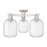 Innovations Preston 3Lt 24" Jar Semi-Flush, SN/Clear - 716-3F-SN-G460-7CL