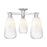 Innovations Brookhaven Almond 3Lt 24" Semi-Flush, SN/Opal - 716-3F-SN-G480-6OP