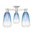 Innovations Brookhaven Almond 3Lt 24" Semi-Flush, SN/SB - 716-3F-SN-G480-6SB