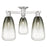 Innovations Brookhaven Almond 3Lt 24" Semi-Flush, SN/Slate - 716-3F-SN-G480-6SL