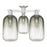 Innovations Brookhaven Cloche 3Lt 25" Semi-Flush, SN/Slate - 716-3F-SN-G482-7SL