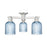 Innovations Bridal Veil 3Lt 23" Semi-Flush, SN/Blue - 716-3F-SN-G559-5BL