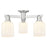 Innovations Bridal Veil 3Lt 23" Semi-Flush, SN/White - 716-3F-SN-G559-5GWH