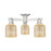 Innovations Bridal Veil 3Lt 23" Semi-Flush, SN/Mercury - 716-3F-SN-G559-5ME