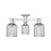 Innovations Bridal Veil 3Lt 23" Semi-Flush, SN/Smoke - 716-3F-SN-G559-5SM
