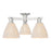 Innovations NB Dome 3Lt 25" Semi-Flush, SN/NF - 716-3F-SN-NBD-75-NAT