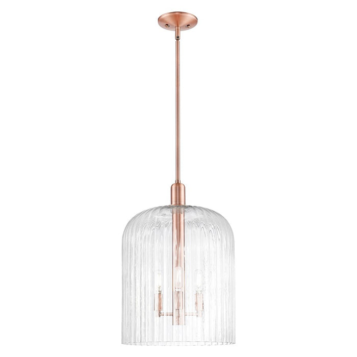 Innovations Bridal Veil 3Lt 12" Stem Mini Pendant, CP/CL - 716-3S-AC-G559-12CL