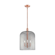 Innovations Bridal Veil 3Lt 12" Stem Mini Pendant, CP/SM - 716-3S-AC-G559-12SM