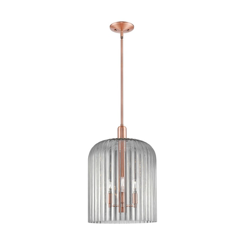 Innovations Bridal Veil 3Lt 12" Stem Mini Pendant, CP/SM - 716-3S-AC-G559-12SM