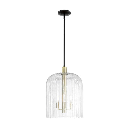 Innovations Bridal Veil 3Lt 12" Stem Mini Pendant, BKS/CL - 716-3S-BAB-G559-12CL
