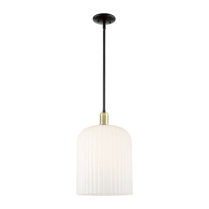 Innovations BV 3Lt 12" Stem Mini Pendant, BKS/GW - 716-3S-BAB-G559-12GWH