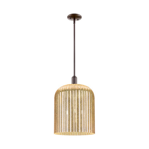 Innovations Bridal Veil 3Lt 12" Stem Mini Pendant, BZ/MC - 716-3S-OB-G559-12ME